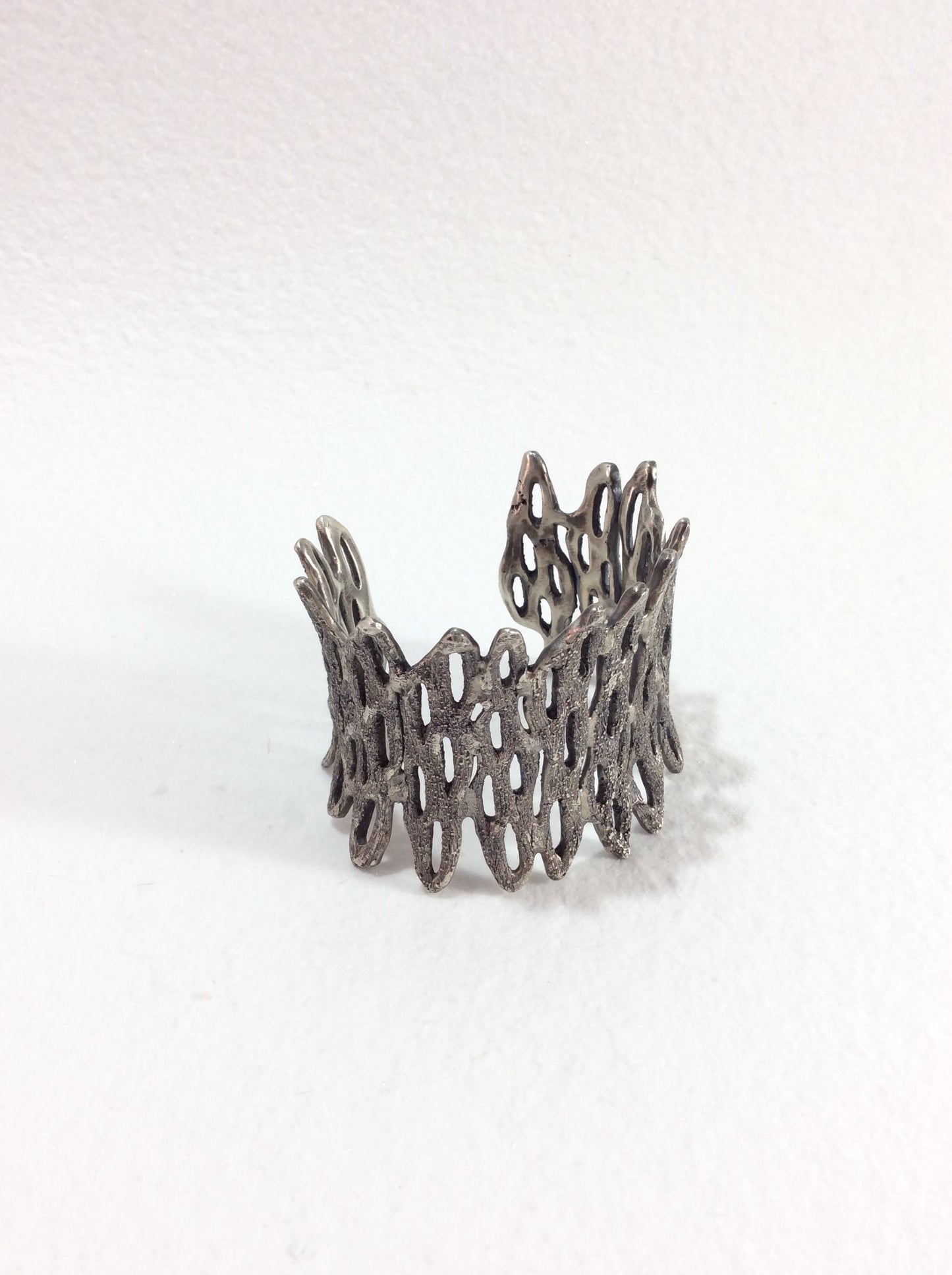 Large Sterling Cuff Anticlastic