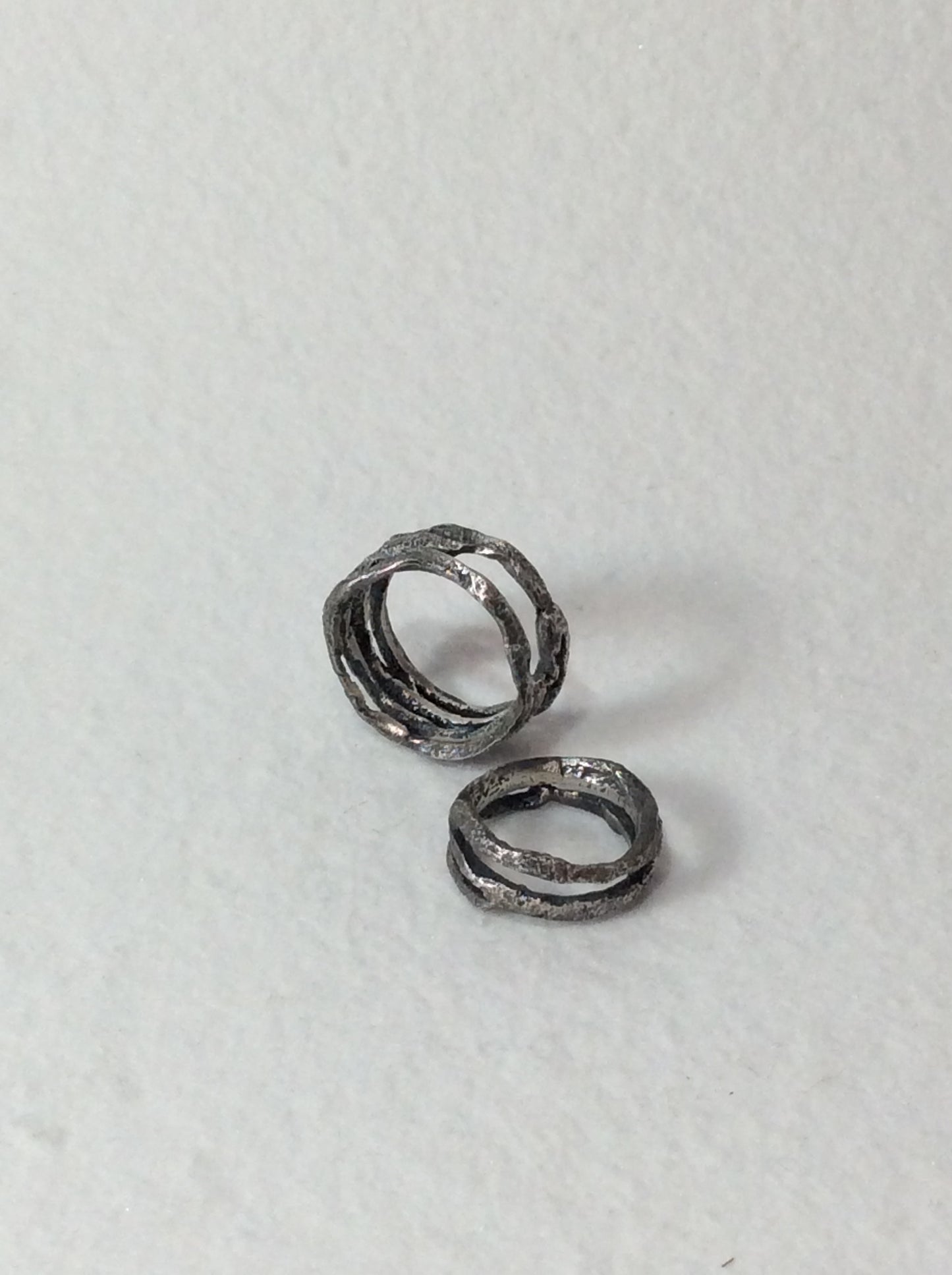 Small Cast Sterling Cholla Ring