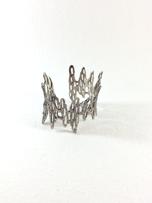 Medium Sterling Anticlastic Cuff